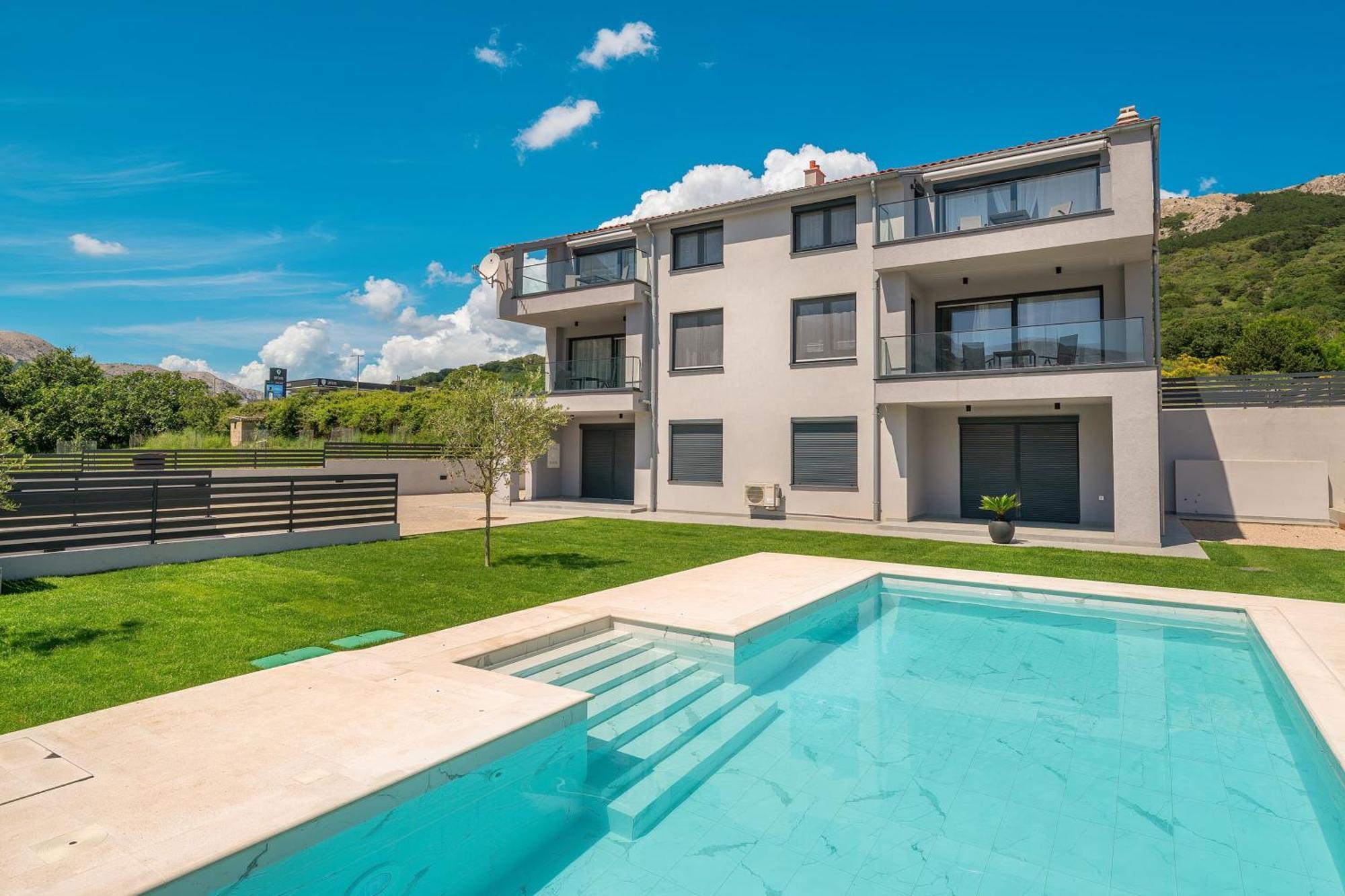 Poolside Apartments Anabella Baska  Exterior photo